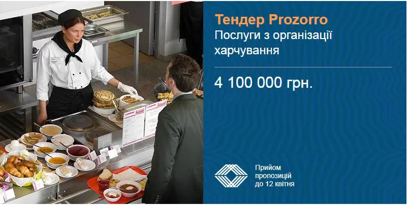 тендер організація комплексного харчування