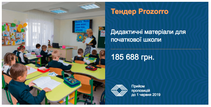 тендер дидактичні матеріали для початкової школи