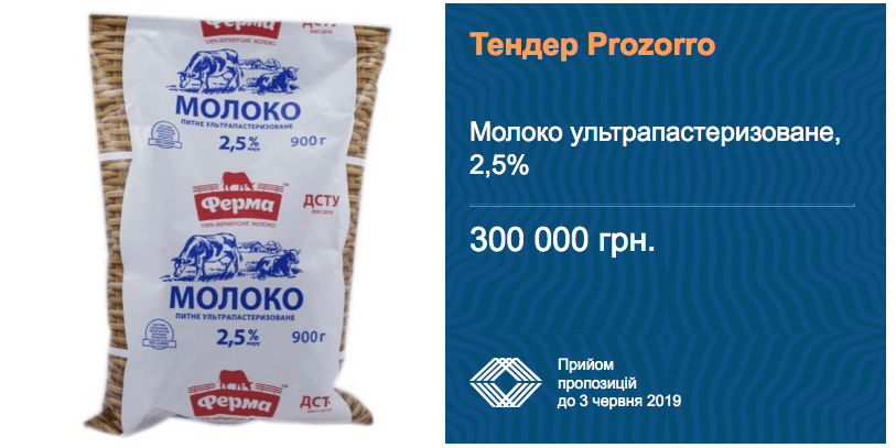 тендер молоко ультрапастеризоване