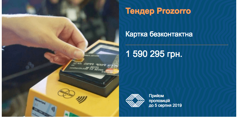 тендер безконтактна картка