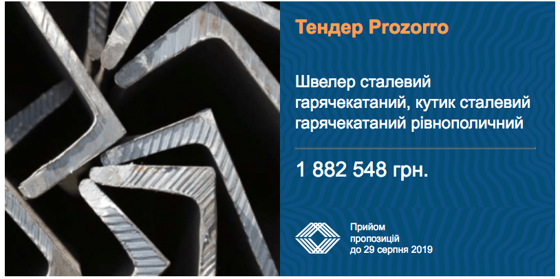 тендер швелер