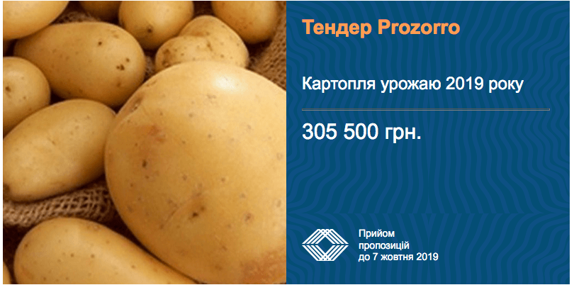 тендер картопля