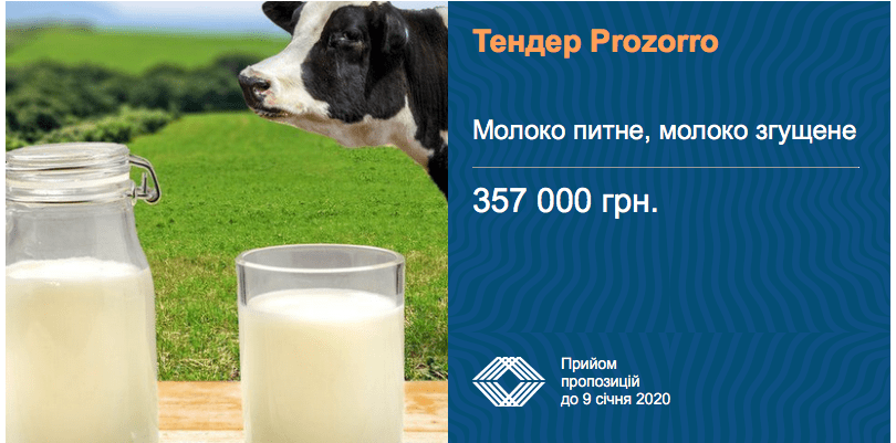 тендер молоко і згущене молоко